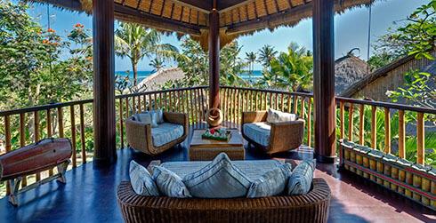 Taman Ahimsa - Upstairs living balcony