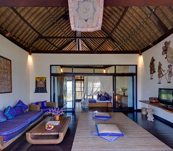 Taman Ahimsa - upstairs media room